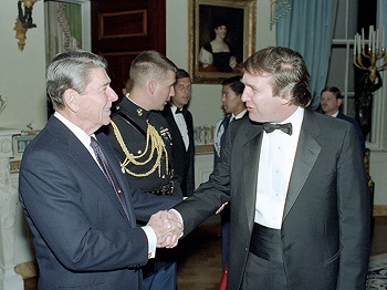 The Gipper and Trump, 1987
